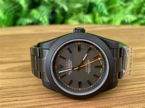 rolex milgauss price black|rolex milgauss bamford black.